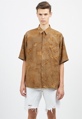 VINTAGE BROWN CADILLAC SHORT SLEEVE SHIRT