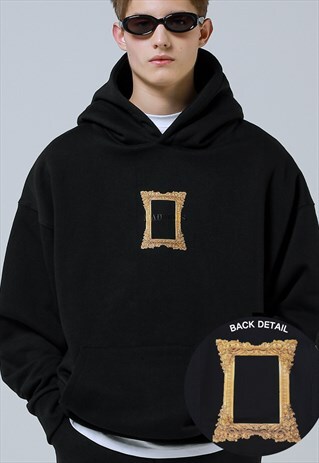 FRAME HOODIE_BLACK