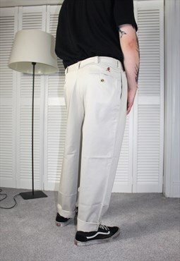Vintage 90s Beige Tommy Hilfiger Chino Trousers