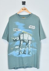 Vintage 1995 Star Wars T-Shirt Blue XLarge