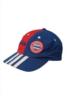 Vintage Adidas FC Bayern Munchen Blue Baseball Cap Womens