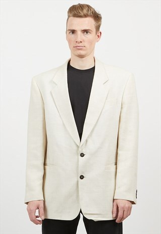 VINTAGE BEIGE EQUIPMENT SPORT BLAZER JACKET