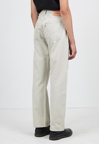 VINTAGE BEIGE LEVI'S 551 78 FIT DENIM JEANS