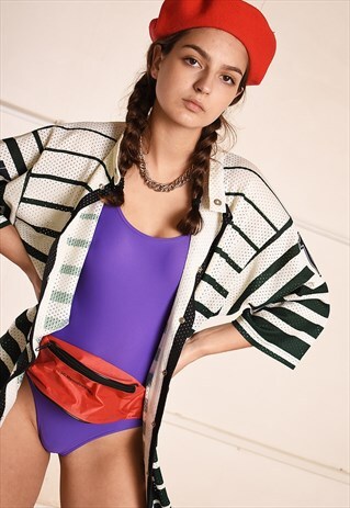 90'S RETRO MESH OVERSIZED SPORTS JERSEY TOP T-SHIRT TEE