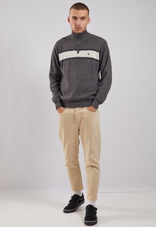 VINTAGE U.S POLO ASSN 1/4 ZIP SWEATSHIRT