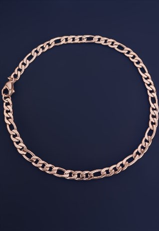 CRW Gold Figaro Chain Bracelet