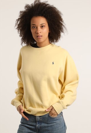 VINTAGE RALPH LAUREN EMBROIDERED LOGO SWEATSHIRT