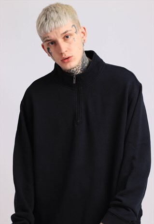 VINTAGE LL BEAN 1/4 ZIP SWEATSHIRT