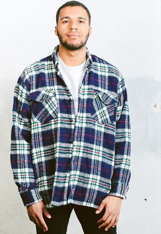 VINTAGE THICK PLAID SHIRT
