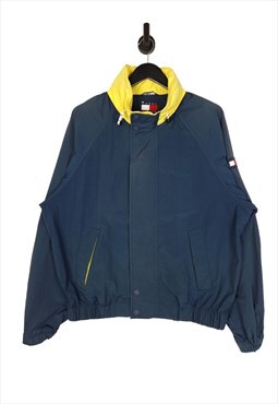 Y2K Tommy Hilfiger Lightweight Jacket Size Large Navy Blue 