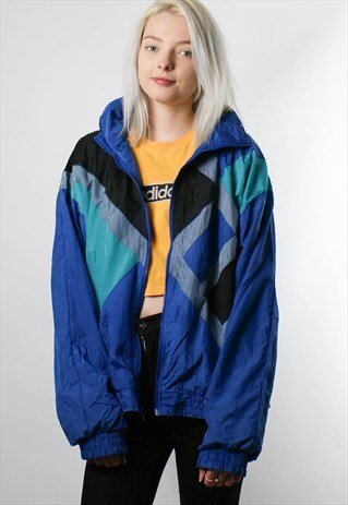 1980S BOMBER JACKET, SHELL JACKET WINDBREAKER, XL