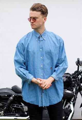 TOMMY HILFIGER USA VINTAGE LIGHTWASH DENIM SHIRT
