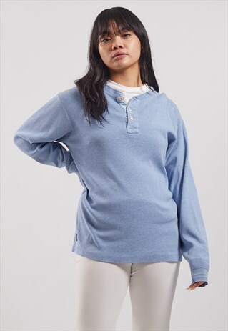 VINTAGE RALPH LAUREN 3-BUTTON LONG SLEEVE TOP