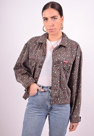 RICA LEWIS WOMENS VINTAGE DENIM JACKET MEDIUM GREY 90'S
