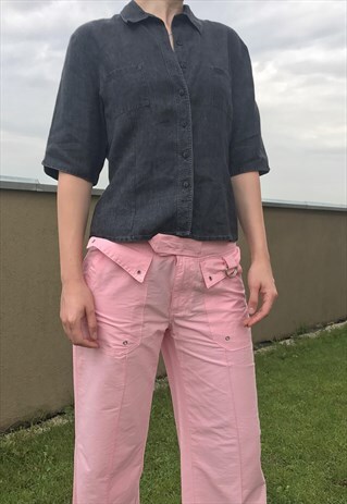 DARK GREY LINEN SHIRT