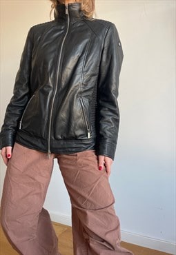 Vintage Black Milestone Leather Jacket 