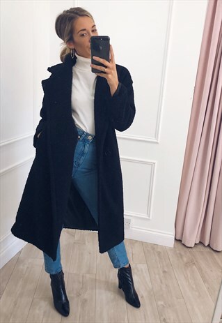 BLACK TEDDY COAT