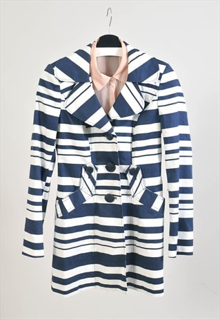 Vintage 00s trench striped jacket