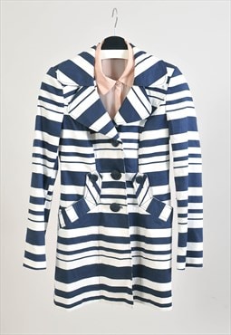 Vintage 00s trench striped jacket