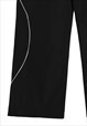 DUAL COLOR JOGGERS UTILITY PANTS CONTRAST TROUSERS IN BLACK