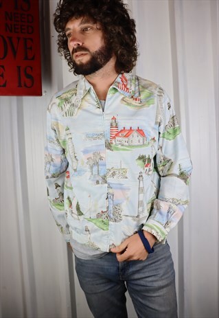 VINTAGE LIGHT HOUSE HARRINGTON JACKET