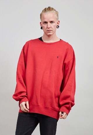 VINTAGE OVERSIZED RED 90'S RALPH LAUREN SWEATER