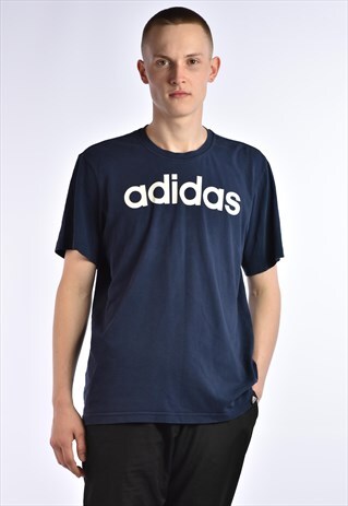 2000S ADIDAS CREWNECK LOGO T-SHIRT