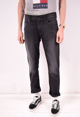 LEVI'S 511 MENS VINTAGE JEANS W32 L29 BLACK 90S
