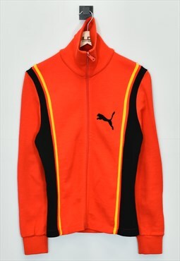 Vintage 1970's Puma Zip Up Sweatshirt Red XXSmall