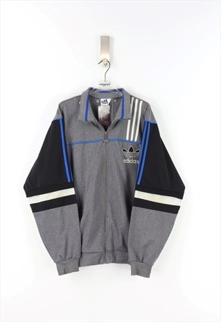 Adidas Vintage 90's Zip Sweatshirt in Grey - XXL