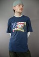 Vintage USA Patriotic Eagle T-Shirt in Blue