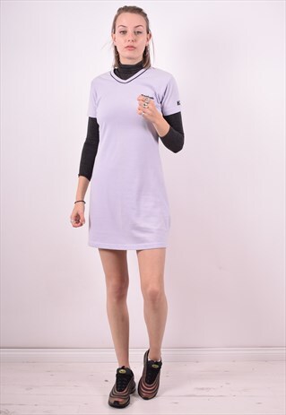 REEBOK WOMENS VINTAGE DRESS SMALL PURPLE 90'S
