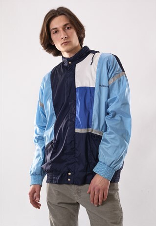 VINTAGE MENS ADIDAS ORIGINALS WINDBREAKER TRACK SUIT JACKET