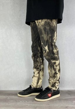 Black Skinny Bleach Jeans Vintage Levis Mens (31 x 32)