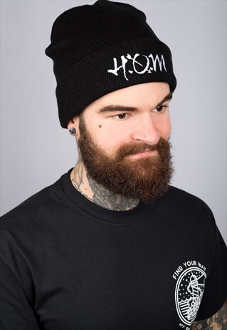 HOM LOGO BLACK BEANIE