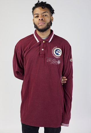 VINTAGE NAPAPIJRI BURGUNDY POLO SHIRT