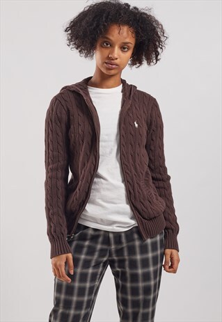 VINTAGE RALPH LAUREN KNITTED HOODIE