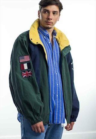 VINTAGE NAUTICA JACKET LOGO 90S XL 22.5