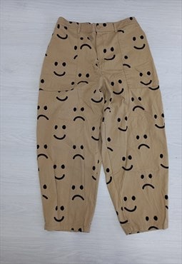 Lazy Oaf Happy Sad Chino Trousers Beige