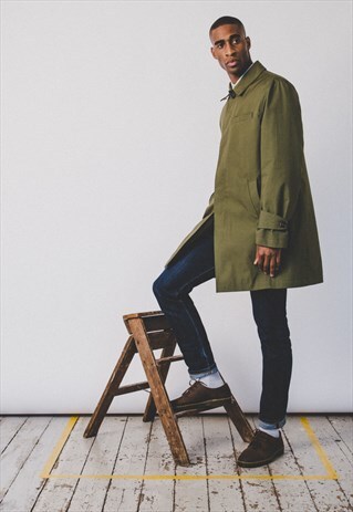 OLIVER SPENCER BEAUMONT MAC OLIVE COLOURWAY MENS