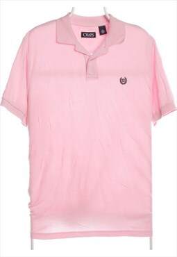 Chaps Ralph Lauren 90's Short Sleeve Button Up Plain Polo Sh