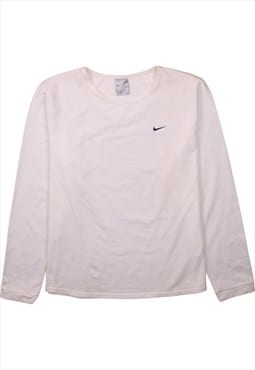 Vintage 90's Nike Sweatshirt Swoosh Crew Neck White XLarge