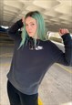 VINTAGE NIKE 90S NIKE BLACK SWOOSH SWEATSHIRT