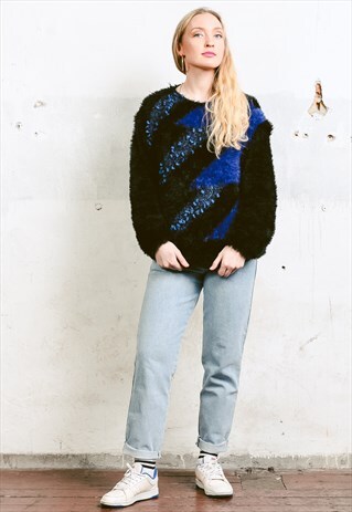 VINTAGE 80S SOFT FUZZY SWEATER