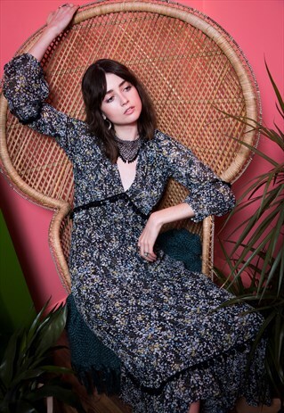 MEADOW MAXI DRESS - LONG SLEEVE