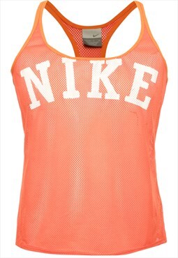 Orange Nike Printed T-shirt - L