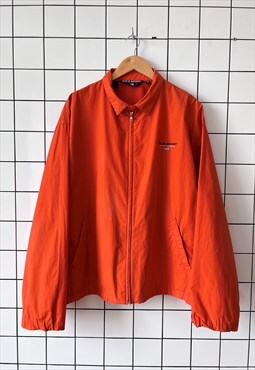Vintage POLO SPORT Jacket Harrington Bomber Coat 90s Orange