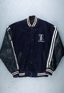 90s USA Black Toronto Royals Varsity Jacket - B2264