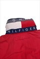 90'S TOMMY HILFIGER HOODED PUFFER JACKET  SIZE LARGE