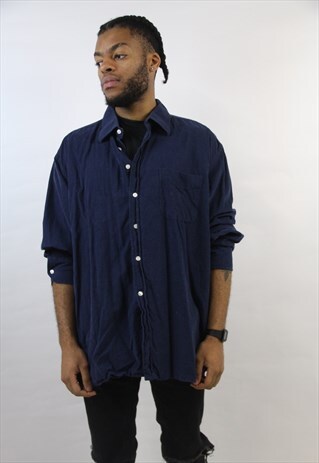 VINTAGE TOMMY HILFIGER NAVY CORD SHIRT
